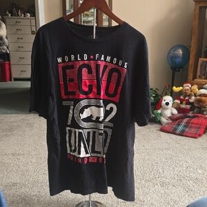 Ecko Unlimited Black and Red Short Sleeve Tee